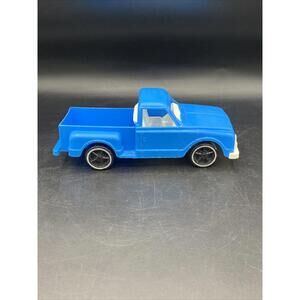 Vintage Gay Toys Inc Blue Plastic Pickup Truck 7" EUC